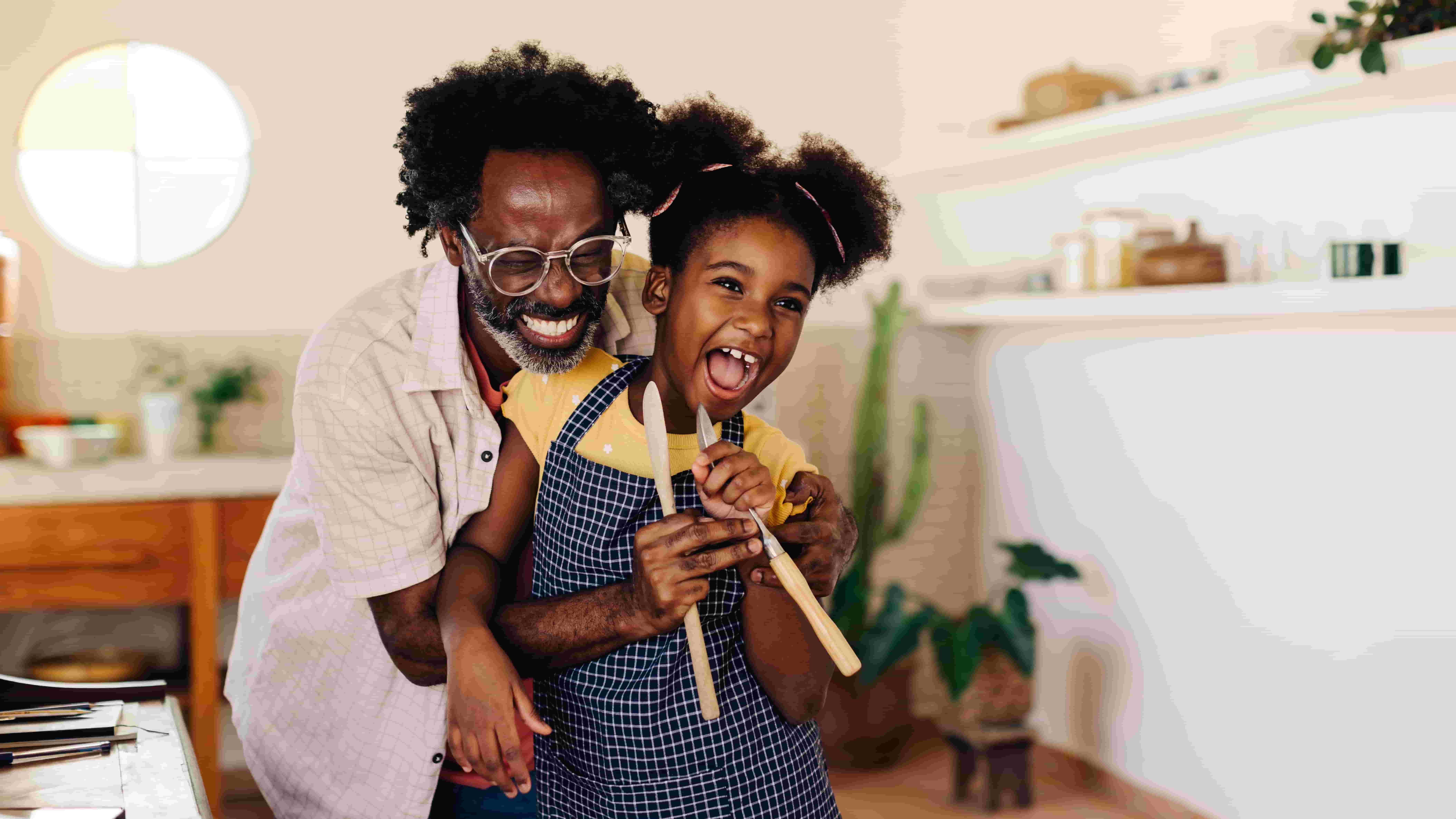 Happy family enjoying a comfortable home after furnace maintenance